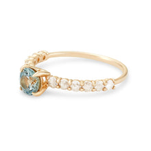 Load image into Gallery viewer, Blue Moon One Of A Kind - 14k Yellow Gold, Ice Blue Sapphire Ring