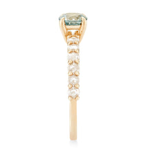 Load image into Gallery viewer, Blue Moon One Of A Kind - 14k Yellow Gold, Ice Blue Sapphire Ring