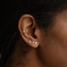 Load image into Gallery viewer, Everyday Love Lineage Pair Heart Earring - 14k Rose gold