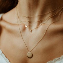 Load image into Gallery viewer, Honey Bee Necklace - 14k Yellow Gold, White Diamond