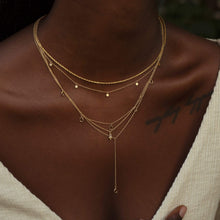 Load image into Gallery viewer, honey dipper lariat necklace - 14k yellow gold