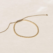 Load image into Gallery viewer, coco gold bead bracelet - 14k Yellow Gold, Nylon
