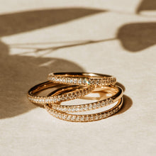 Load image into Gallery viewer, Endalaus II Ring - 14k Yellow Gold, White Diamond