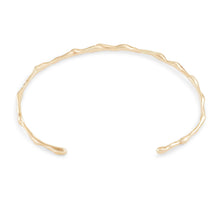 Load image into Gallery viewer, Embrace Branch Bracelet Cuff - 14k Yellow Gold, White Diamond