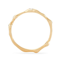 Load image into Gallery viewer, Embrace Branch Stacking Ring - 14k Yellow Gold, White Diamond