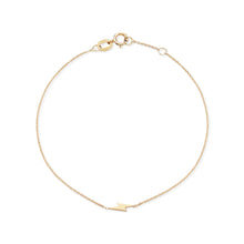Load image into Gallery viewer, Everyday Little Lightning Bolt Bracelet - 14k Yellow Gold