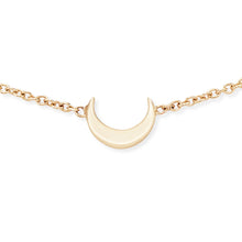 Load image into Gallery viewer, Everyday Little Crescent Moon Bracelet - 14k Yellow Gold