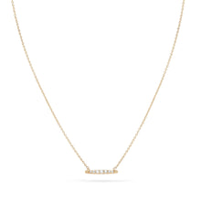 Load image into Gallery viewer, Horizon Necklace - 14k Yellow Gold, White Diamond