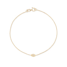 Load image into Gallery viewer, Ayla Evil Eye Bracelet - 14k Yellow Gold, Grey Diamond