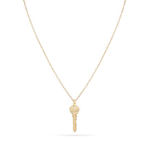 Load image into Gallery viewer, Avata Key Necklace - 14k Yellow Gold