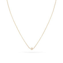 Load image into Gallery viewer, Dainty Diamond Nova Necklace - 14k Rose Gold