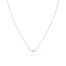 Load image into Gallery viewer, Dainty Diamond Nova Necklace - 14k Yellow Gold
