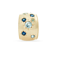 Load image into Gallery viewer, Tie Dye Moon Child Ear Cuff - 14k Yellow Gold