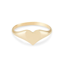 Load image into Gallery viewer, LOVELY HEART SIGNET RING - 14k YELLOW GOLD