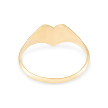 Load image into Gallery viewer, LOVELY HEART SIGNET RING - 14k YELLOW GOLD