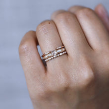 Load image into Gallery viewer, Coco Ring - 18K Rose Gold, White Diamond