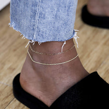 Load image into Gallery viewer, 14k infinite inseparable anklet - 14k Yellow Gold