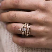 Load image into Gallery viewer, Alate Ring - 14k Yellow Gold, White Diamond
