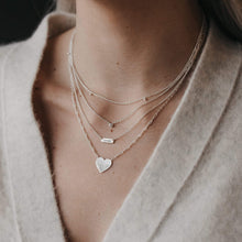 Load image into Gallery viewer, tiny loved plate necklace