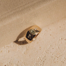 Load image into Gallery viewer, Super Moon One Of A Kind - 14k Yellow Gold, Sea Foam Green Sapphire