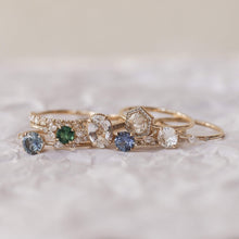 Load image into Gallery viewer, Endless Dahlia Ring - 14k Rose Gold, White Sapphire