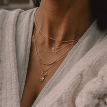 Load image into Gallery viewer, Bee Charm + Essential Necklace Duo