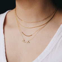 Load image into Gallery viewer, Resilience Diamond Leaf Necklace - 14k Yellow Gold, White Diamond