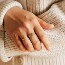 Load image into Gallery viewer, Revival Blue Sapphire Snake Ring - 14k Rose Gold