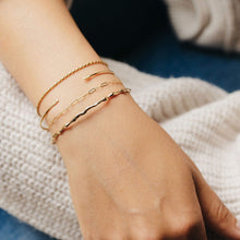 Load image into Gallery viewer, Embrace Branch Bracelet Cuff - 14k Yellow Gold, White Diamond