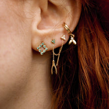 Load image into Gallery viewer, Treetop Forest Earring - 14k Yellow Gold