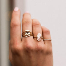 Load image into Gallery viewer, Revelry Ring - 14k Yellow Gold, Black Diamond