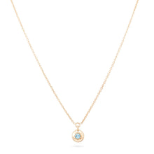 Load image into Gallery viewer, Tie Dye Insight Pendant Necklace - 14k Yellow Gold, Blue Sapphire
