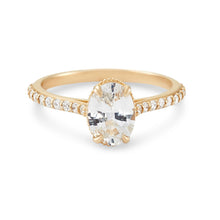 Load image into Gallery viewer, Mon Coeur, Mon Âme - 14k Yellow Gold, White Sapphire, White Diamond