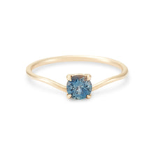 Load image into Gallery viewer, New Moon One Of A Kind - 14k Yellow Gold, Ocean Green Sapphire Ring