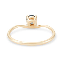 Load image into Gallery viewer, New Moon One Of A Kind - 14k Yellow Gold, Ocean Green Sapphire Ring