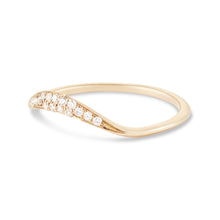Load image into Gallery viewer, Moonlight Ring - 14k Yellow Gold, White Diamond