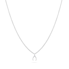Load image into Gallery viewer, Tiny Wishbone Necklace - Sterling Silver
