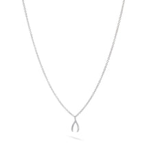 Load image into Gallery viewer, Tiny Wishbone Necklace - Sterling Silver