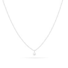 Load image into Gallery viewer, Tiny Freshwater Pearl Necklace - Sterling Silver, Pearl