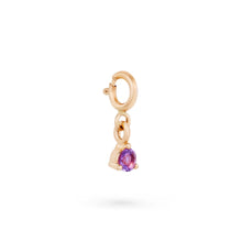Load image into Gallery viewer, Serendipity February Birthstone Charm - 14k Yellow Gold, Amethyst