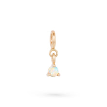 Load image into Gallery viewer, Serendipity October Birthstone Charm - 14k Yellow Gold, Opal