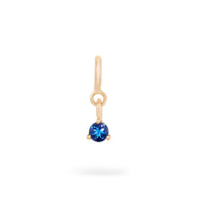 Load image into Gallery viewer, Serendipity September Birthstone Charm - 14k Yellow Gold, Sapphire