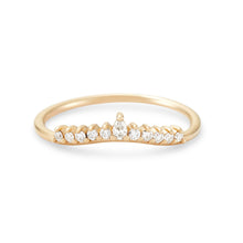 Load image into Gallery viewer, Sunbeam Ring - 14k Yellow Gold, White Diamond
