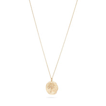 Load image into Gallery viewer, Tree of Life Ancient Coin Medallion Necklace - 14k Yellow Gold