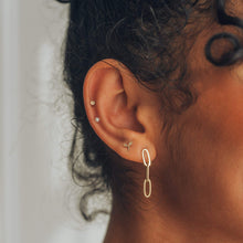Load image into Gallery viewer, Inseparable Chain Earring - 14k Yellow Gold