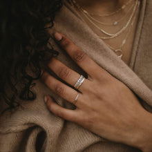 Load image into Gallery viewer, Tree Bark Stability Ring - 14k Yellow Gold