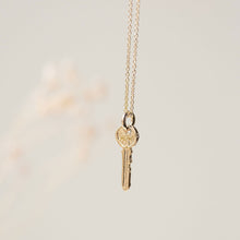Load image into Gallery viewer, Avata Key Necklace - 14k Yellow Gold