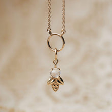 Load image into Gallery viewer, Bee Charm + Essential Necklace Duo