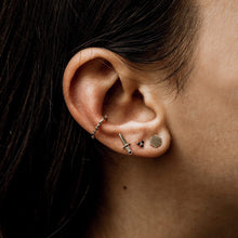 Load image into Gallery viewer, Tripod Diamond Earring - 14k Rose Gold, Black Diamond