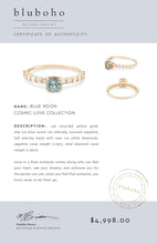 Load image into Gallery viewer, Blue Moon One Of A Kind - 14k Yellow Gold, Ice Blue Sapphire Ring